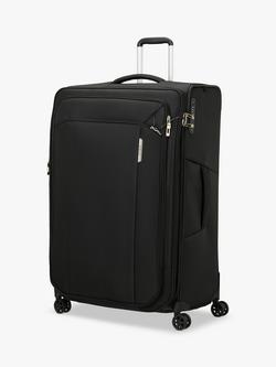 Samsonite Respark 4-Wheel 82cm Expandable Large Suitcase, Ozone Black