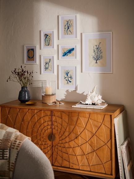 John Lewis Gallery Set Multi-aperture Wood Photo Frames & Mounts, 7 Photo - view 2, White