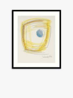 Tate + John Lewis Dame Barbara Hepworth 'Winter Solstice' Wood Framed Print & Mount, 63 x 53cm, Yellow