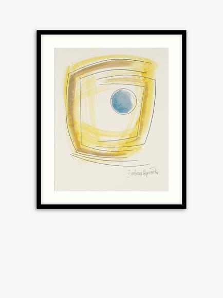 Tate + John Lewis Dame Barbara Hepworth 'Winter Solstice' Wood Framed Print & Mount, 63 x 53cm, Yellow