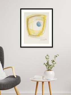 Tate + John Lewis Dame Barbara Hepworth 'Winter Solstice' Wood Framed Print & Mount, 63 x 53cm - view 2, Yellow