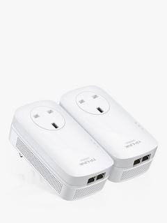TP-Link TL-PA9020P Gigabit Passthrough Powerline Starter Kit, AV2000