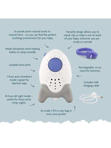 Rockit Wooshh Baby Sound Sleep Aid - view 2, White/Blue