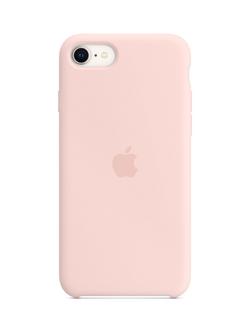 Apple Silicone Case for iPhone SE (2022), Chalk Pink