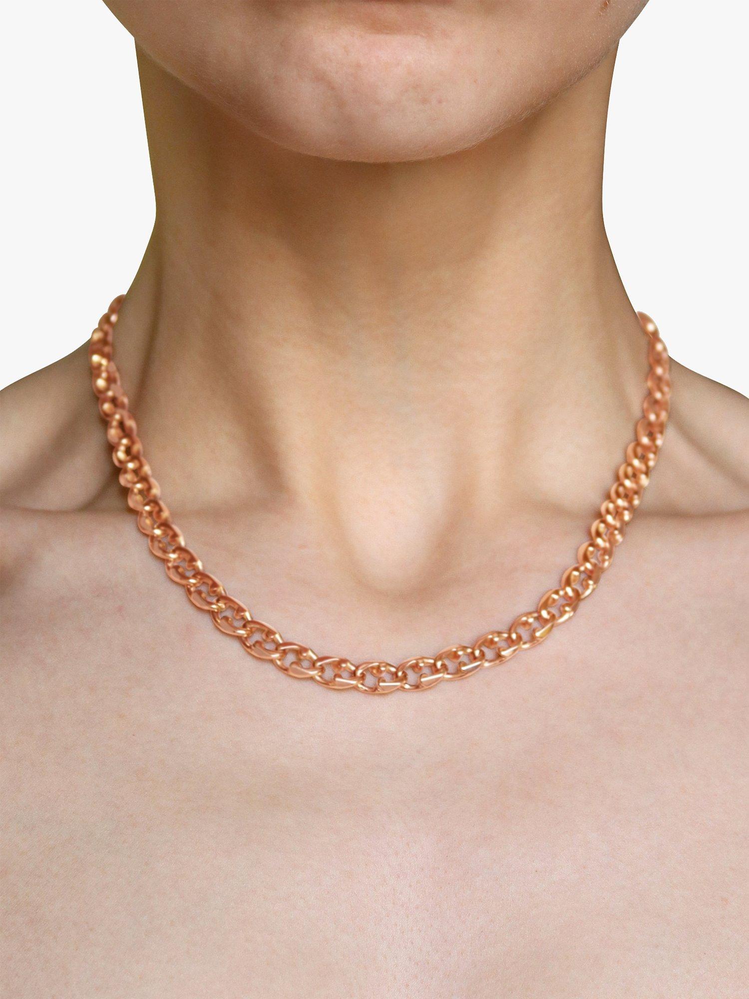 Milton Humble Jewellery Pre Loved Balestra 9ct Rose Gold Chain Necklace Dated 1984