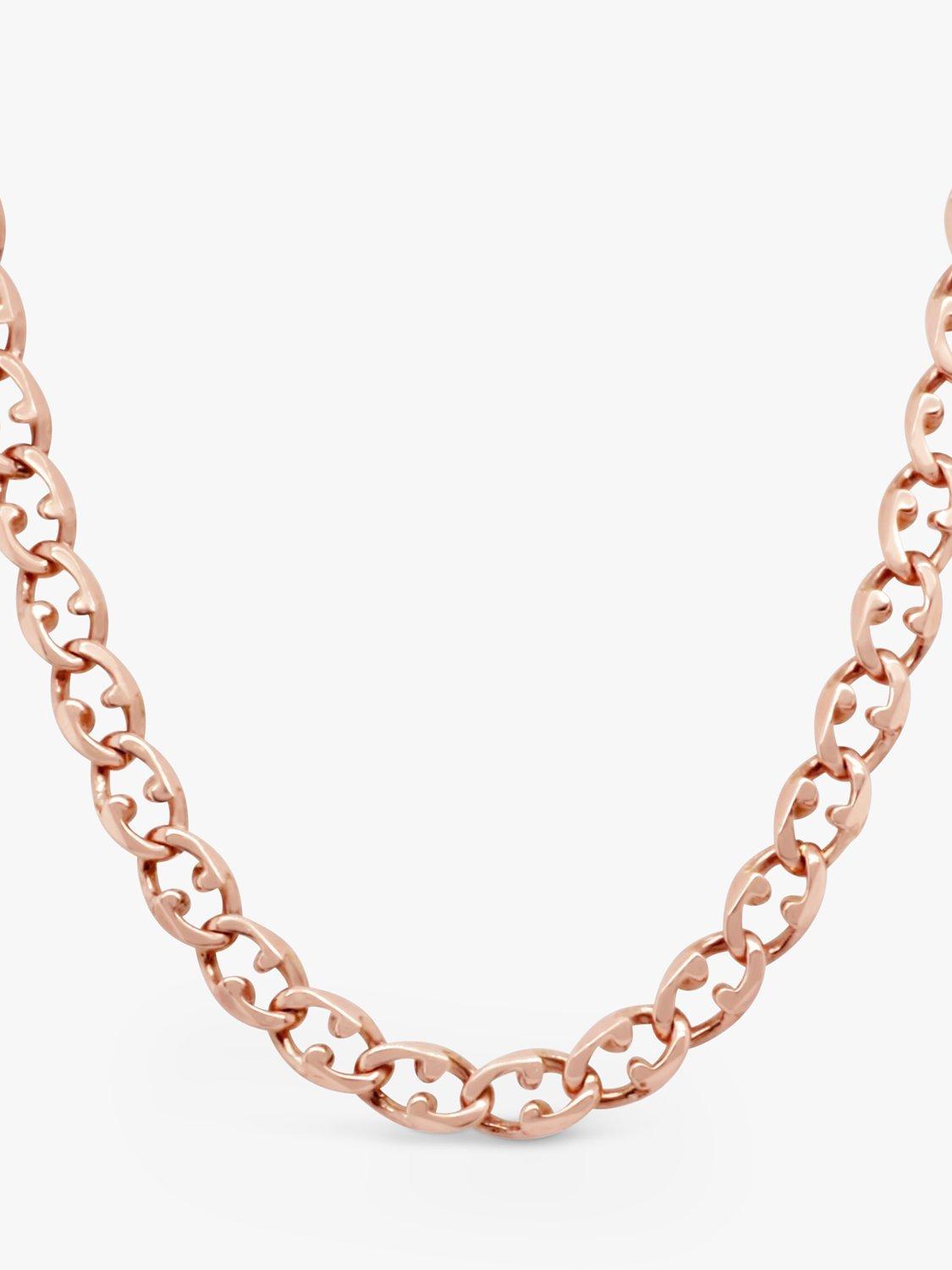 Milton & Humble Jewellery Pre-Loved Balestra 9ct Rose Gold Chain Necklace, Dated 1984