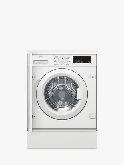 Neff N50 W543BX2GB Integrated Washing Machine, 8kg Load, 1400rpm Spin, White, White