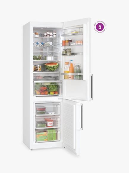 Bosch Series 6 KGN39AWCTG Freestanding 70/30 Fridge Freezer, White - view 2, White