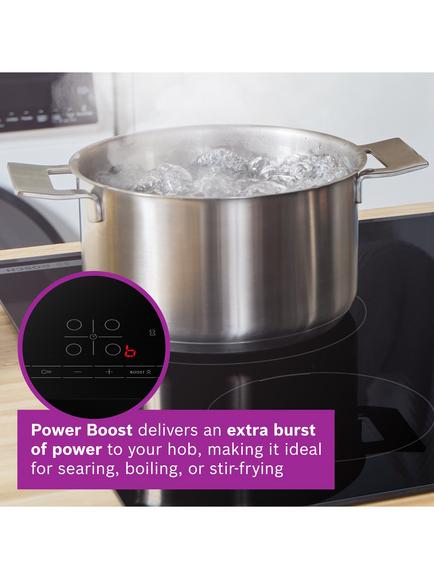 Bosch Series 4 PIE631BB5E 60cm Induction Hob - view 2, Black