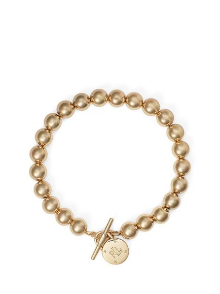 Lauren Ralph Lauren Padlock Beaded Bracelet, Gold, Gold