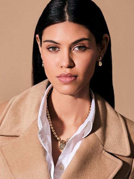 Lauren Ralph Lauren Beaded Logo Collar Necklace, Gold - view 2, Gold