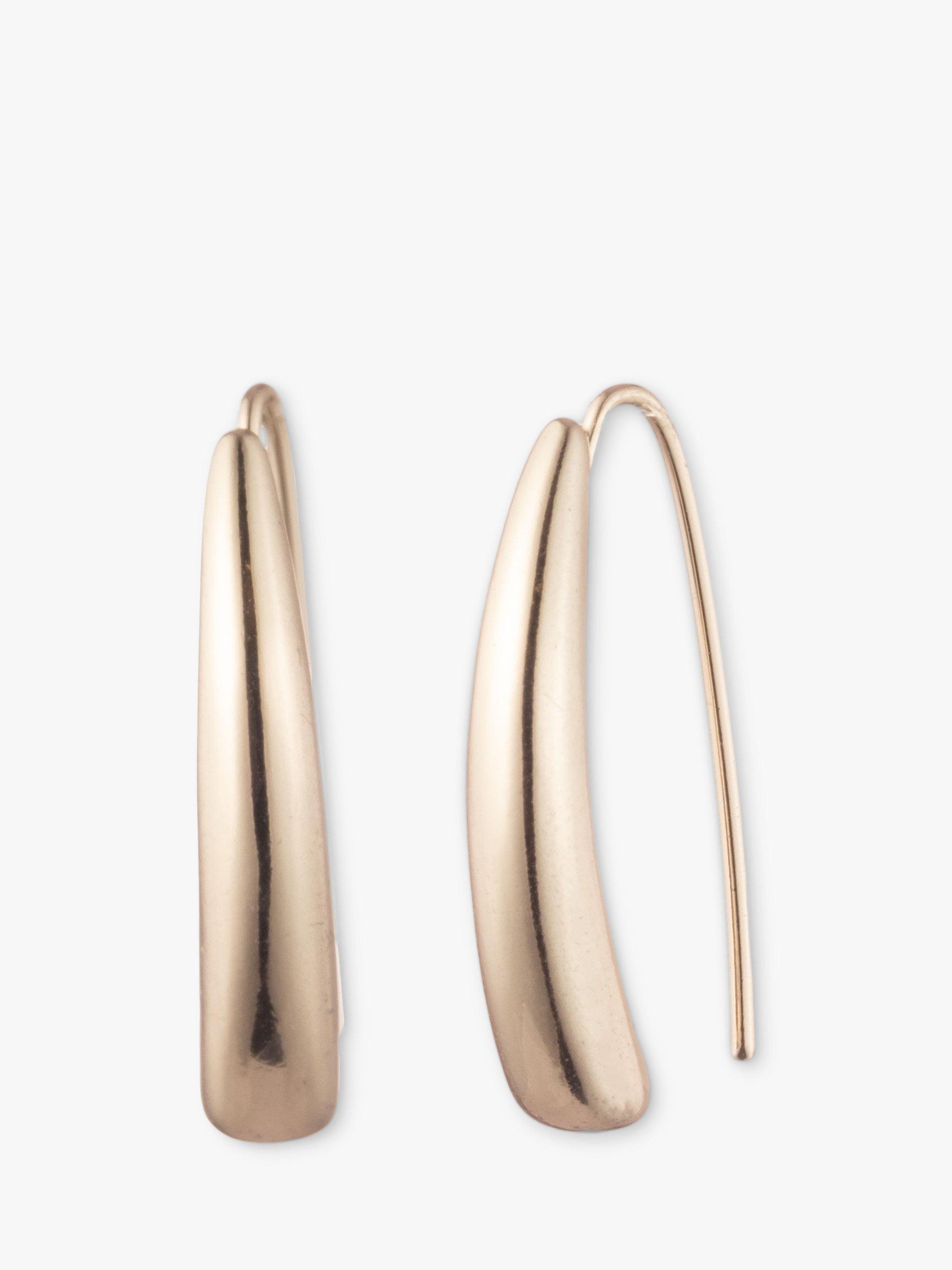 Product image 1 of 3, which shows Lauren Ralph Lauren Metal Threader Earrings, Gold