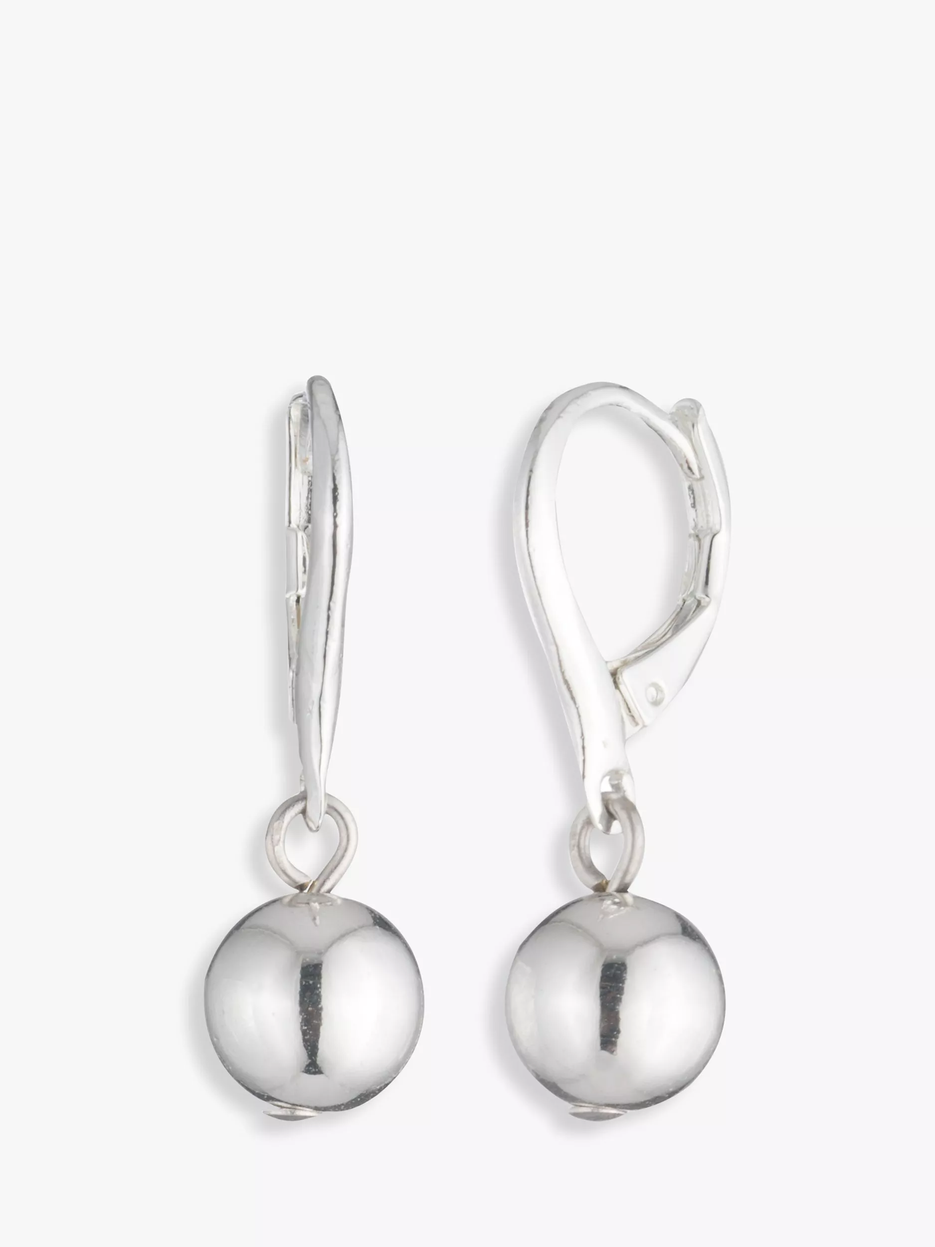 Sterling Silver Scroll Ball Drop earring store