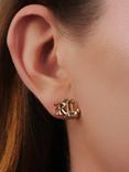 Lauren Ralph Lauren Monogram Logo Stud Earrings
