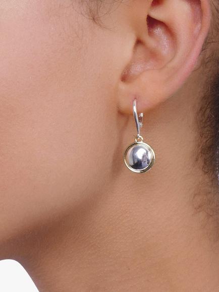 Lauren Ralph Lauren Two-Tone Drop Earrings, Gold/Silver - view 2, Mixed Metal