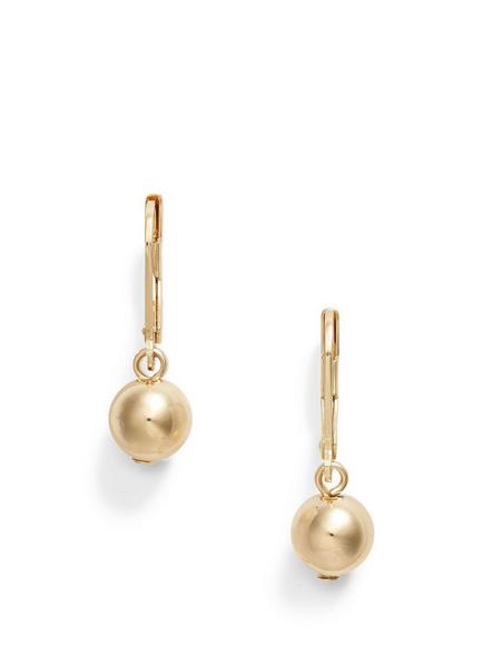 Lauren Ralph Lauren Simple Ball Drop Earrings, Gold