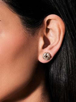 Lauren Ralph Lauren Knot Stud Earrings - view 2, Silver