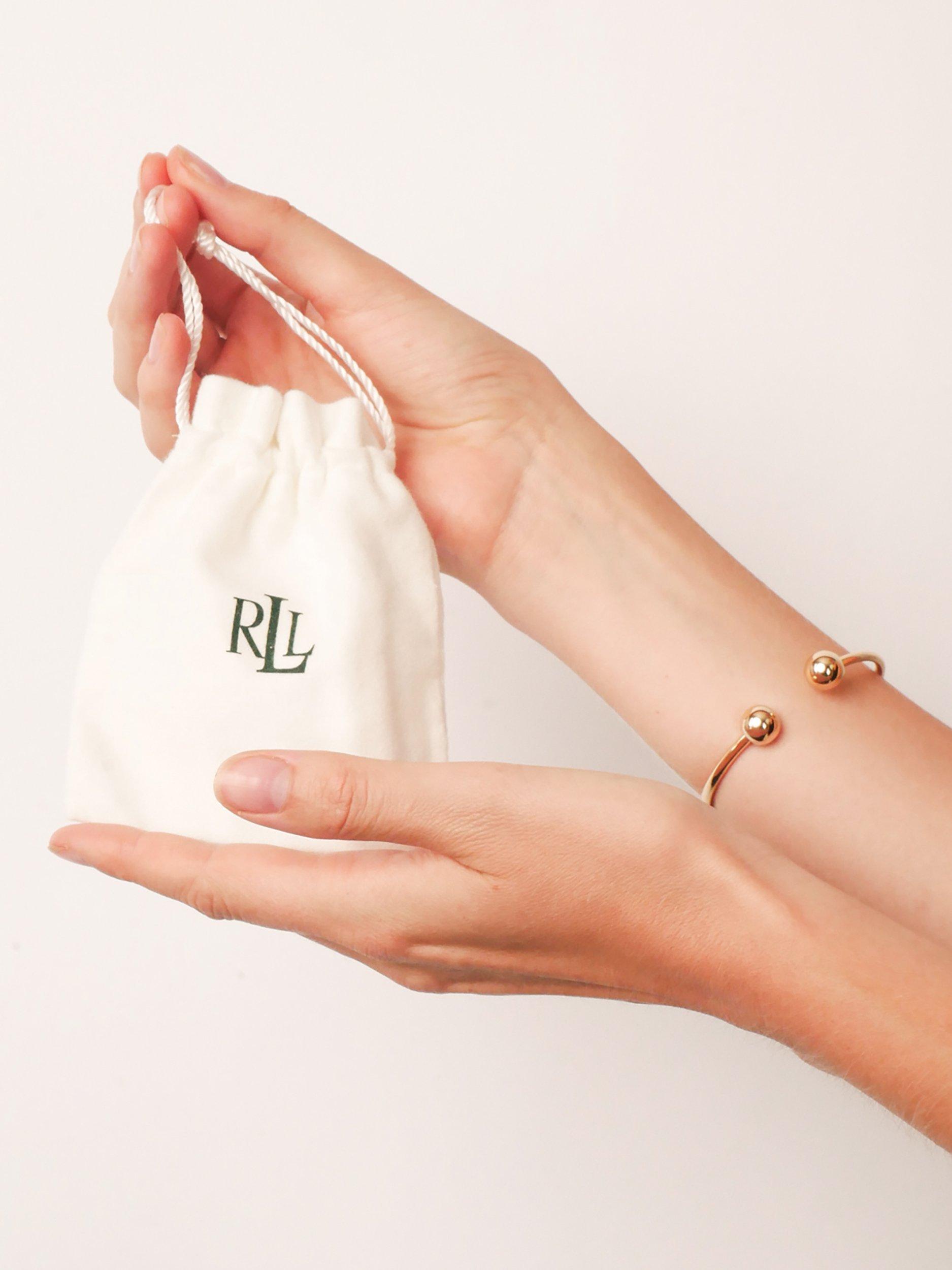 Product image 3 of 3, which shows Lauren Ralph Lauren Simple Cubic Zirconia Stud Earrings, Silver