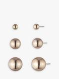 Lauren Ralph Lauren Trio Stud Earrings, Pack of 3, Gold