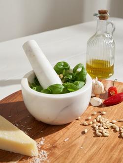 Truly Marble Pestle & Mortar, White - view 2, White