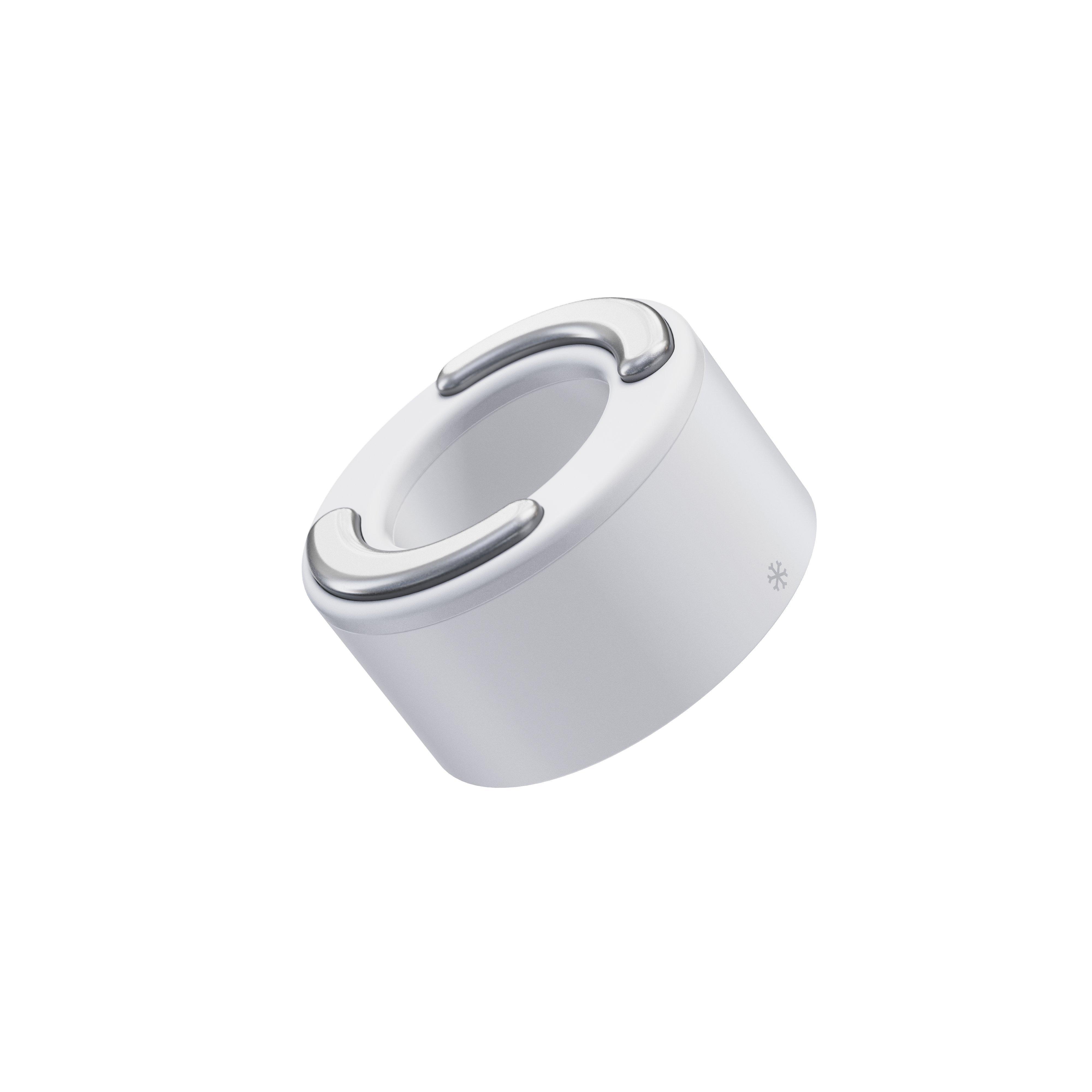 Product image 1 of 7, which shows Hot/Cold Attachment for the TheraFace PRO Facial Massager, White