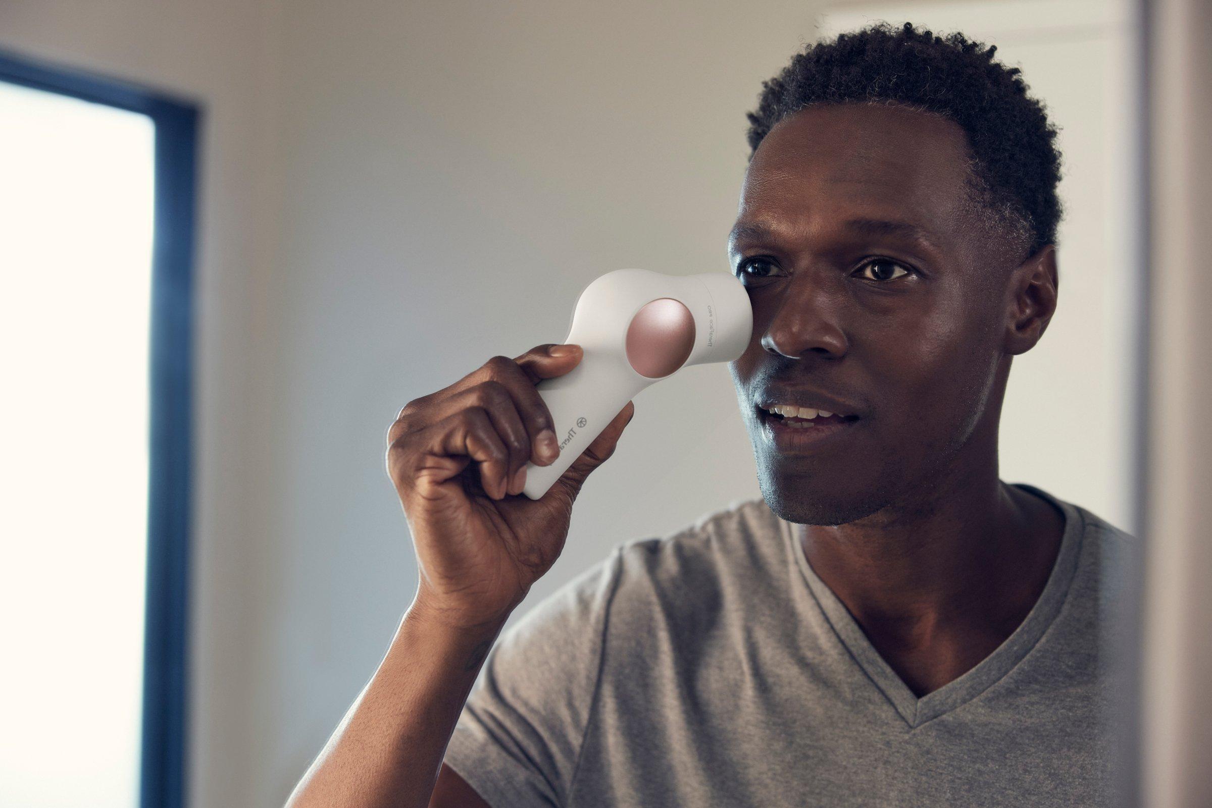 Product image 4 of 7, which shows Hot/Cold Attachment for the TheraFace PRO Facial Massager, White