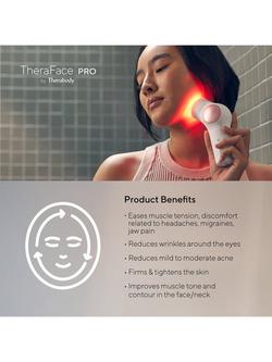 TheraFace PRO Facial Health Device by Therabody - view 2, White/Rose Gold