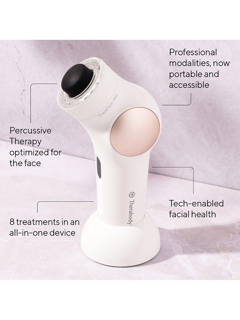 TheraFace PRO Facial Health Device by Therabody, White/Rose Gold