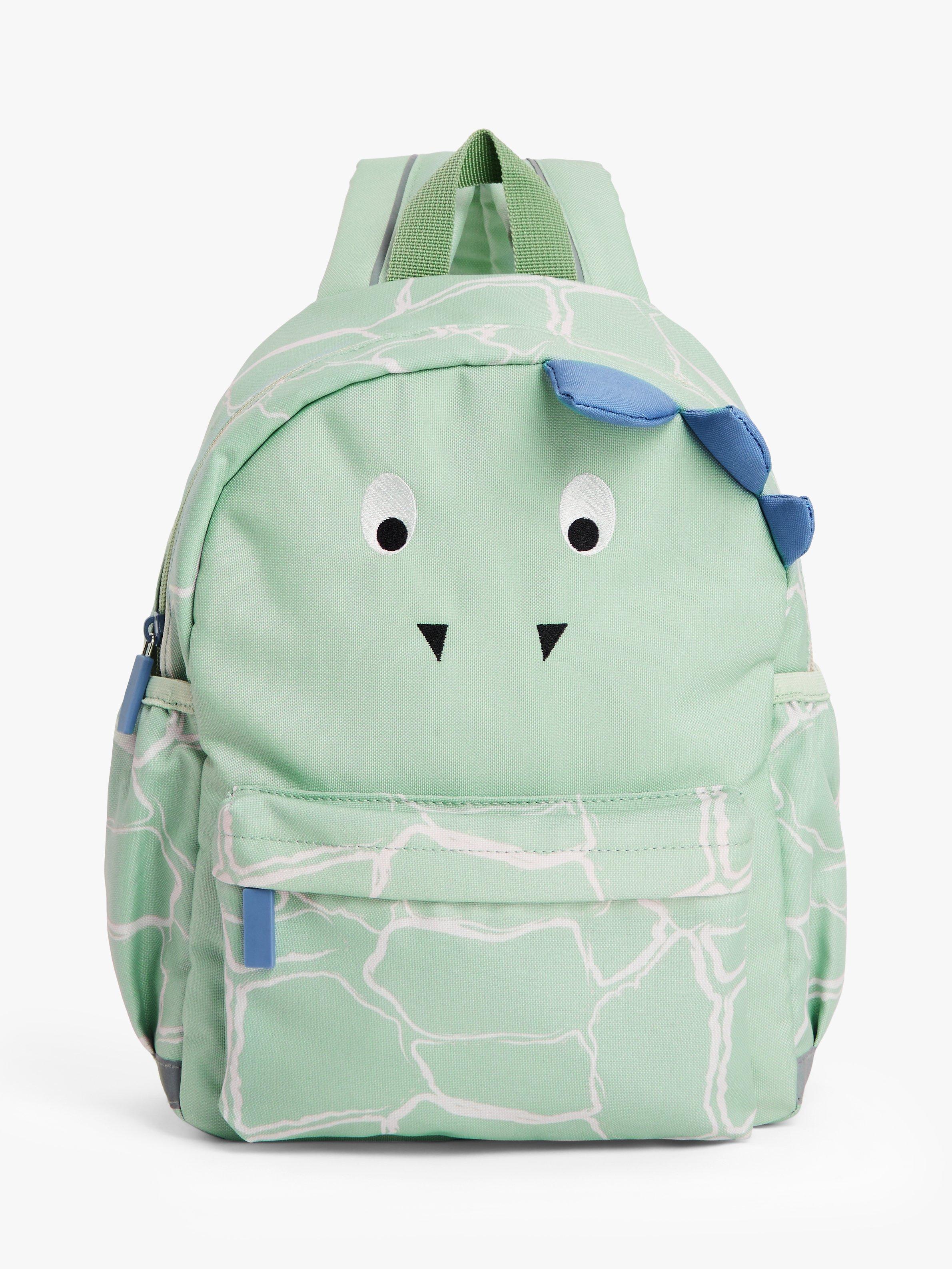 John Lewis Kids' Crocodile Face Backpack, Green