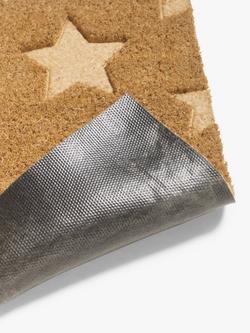 John Lewis Pressed Coir Star Door Mat - view 2, Multi