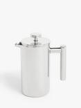 John Lewis Double Wall Coffee Press, Stainless Steel