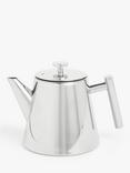 John Lewis Double Wall Teapot with Infuser, 1.1L, Stainless Steel