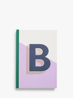John Lewis A5 Colour Block Initial Notebook, B