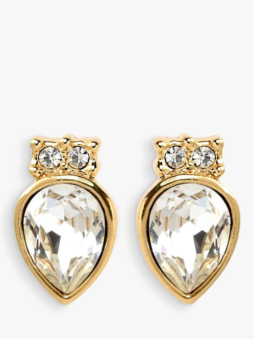 Product image 1 of 2, which shows Eclectica Pre-Loved Atwood & Sawyer Swarovski Crystal Stud Earrings, Dated Circa 1980s