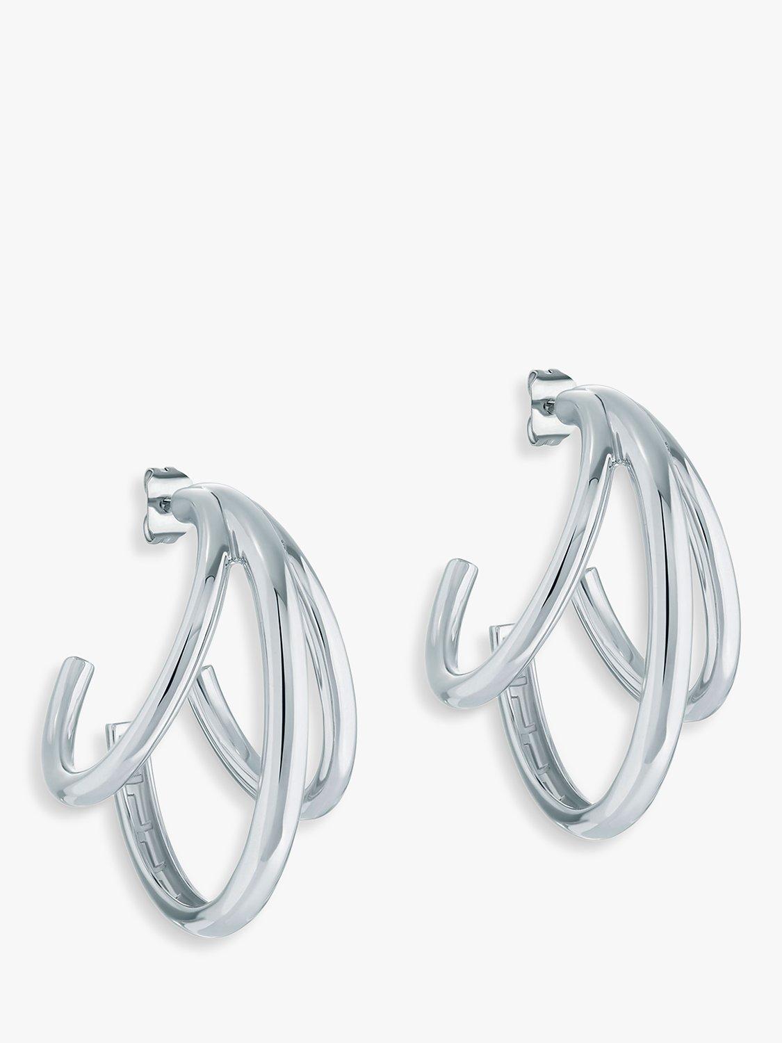 Ted Baker Henreta Triple Hoop Earrings, Silver
