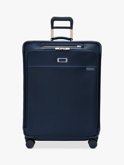 Briggs & Riley Baseline 4-Wheel Spinner 73cm Expandable Large Suitcase, 122L, Navy