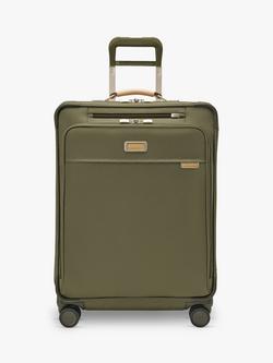 Briggs & Riley Baseline 4-Wheel Spinner 66cm Expandable Medium Suitcase, 97L, Olive