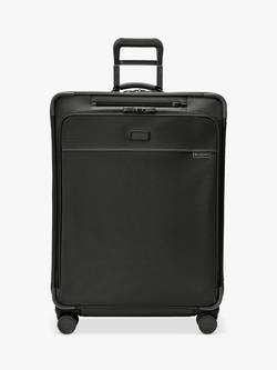 Briggs & Riley Baseline 4-Wheel Spinner 73cm Expandable Large Suitcase, 122L, Black