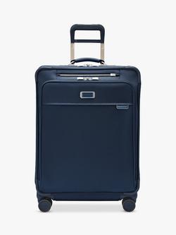 Briggs & Riley Baseline 4-Wheel Spinner 66cm Expandable Medium Suitcase, 97L, Navy