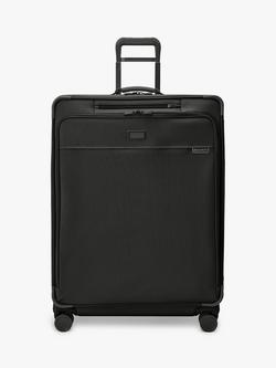 Briggs & Riley Baseline 4-Wheel 79cm Extra Large Expandable Suitcase, Black