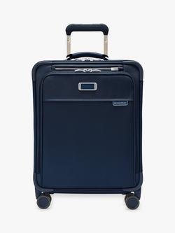 Briggs & Riley Global Carry-On 4-Wheel Spinner 53cm Expandable Cabin Case, 49L, Navy