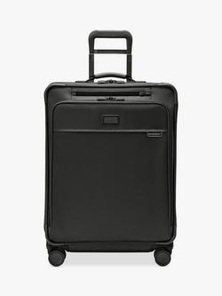 Briggs & Riley Baseline 4-Wheel Spinner 66cm Expandable Medium Suitcase, 97L, Black