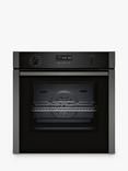 Neff N50 Slide and Hide B6ACH7HG0B Built Under Electric Self Cleaning Single Oven, Graphite Grey