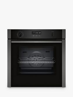 Neff N50 Slide and Hide B6ACH7HG0B Built Under Electric Self Cleaning Single Oven, Graphite Grey, Graphite Grey