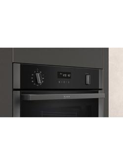 Neff N50 Slide and Hide B6ACH7HG0B Built Under Electric Self Cleaning Single Oven, Graphite Grey - view 2, Graphite Grey