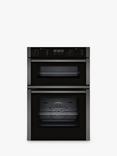 Neff N50 U2ACM7HG0B Built In Electric Self Cleaning Double Oven, Graphite Grey