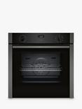 Neff N50 Slide and Hide B3ACE4HG0B Built In Electric Single Oven, Graphite Grey