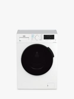 Beko WDL854431W Freestanding Washer Dryer, 8kg/5kg Load, 1400rpm Spin, White, White