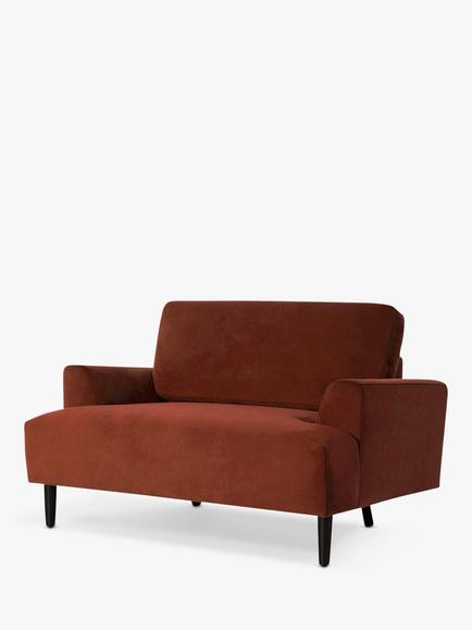 Swyft Model 05 Loveseat, Brick Velvet