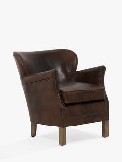 Halo Cosy Leather Armchair, London Leather Cognac - view 2, London Leather Cognac